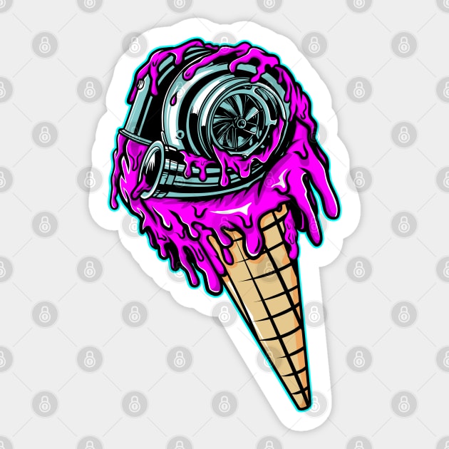 Ice Cream Turbo Sticker by JDM Boyz